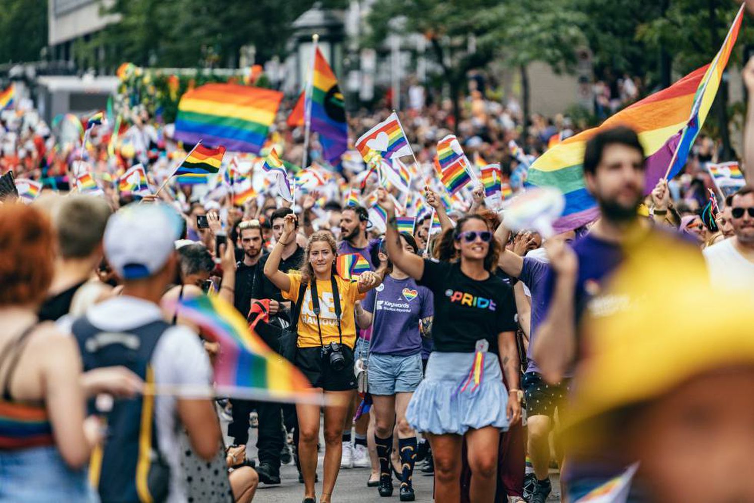 Manifestação do Orgulho em Montreal (Canadá), em 18 de agosto.