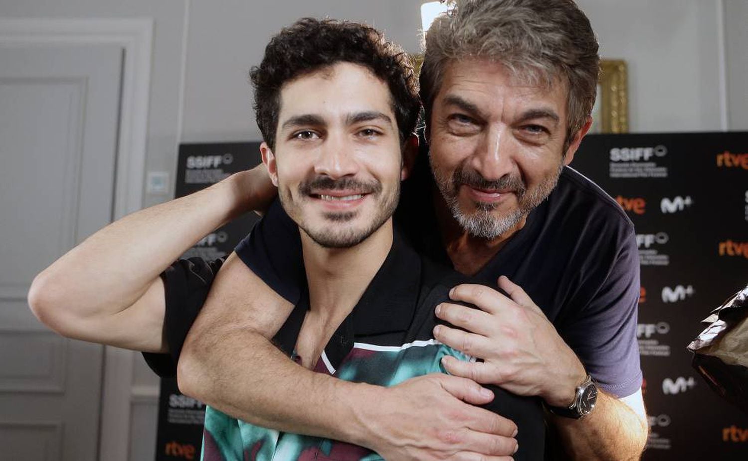 Ricardo e Chino Darín, em setembro, em San Sebastián.