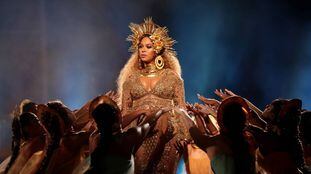 Beyoncé em sua apresentação no Grammy de 2017, em Los Angeles.