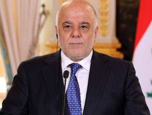 O primeiro-ministro iraquiano Haider al-Abadi em Paris. LUDOVIC MARIN