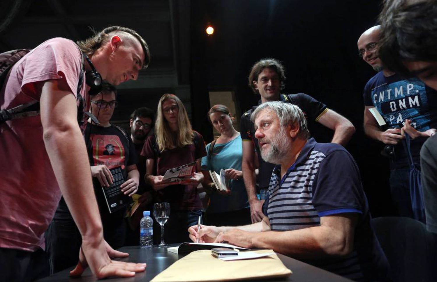 O filósofo e sociólogo esloveno Slavoj Zizek no Círculo de Belas Artes, em Madri.