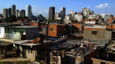 O bairro Villa 31 em Buenos Aires, Argentina.