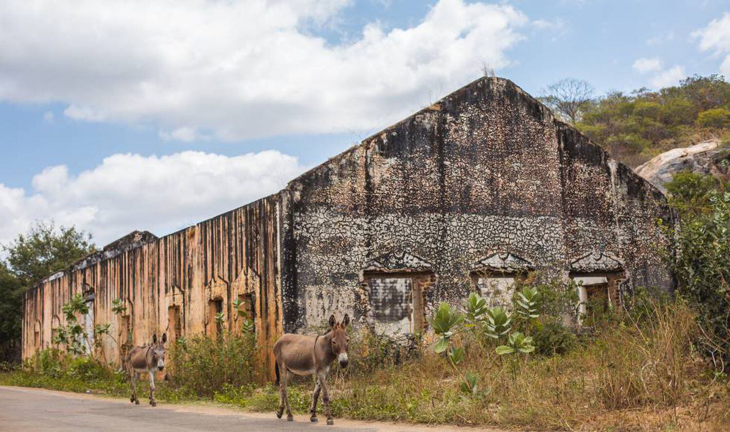 RuÃ­nas da antiga estaÃ§Ã£o ferroviÃ¡ria em Senador Pompeu.
