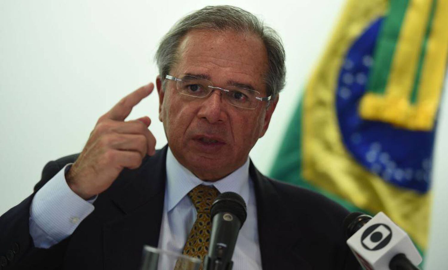 Paulo Guedes, ministro da Economia, nesta segunda-feira em Washington.