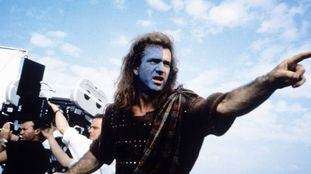 Mel Gibson, durante a filmagem de 'Coração Valente’, filme que dirigiu e protagonizou em 1995.
