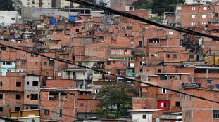 Vista geral da favela de Paraisópolis, zona sul da capital paulista.