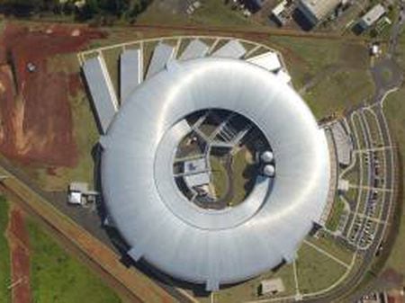 Vista aérea do Centro Nacional de Pesquisa em Energia e Materiais (CNPEM) de Campinas, que abriga o projeto Sirius.